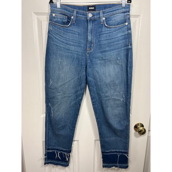 Hudson Denim Zoeey High Rise Straight Crop Double Step Jean Women's size 30 - Picture 1 of 7